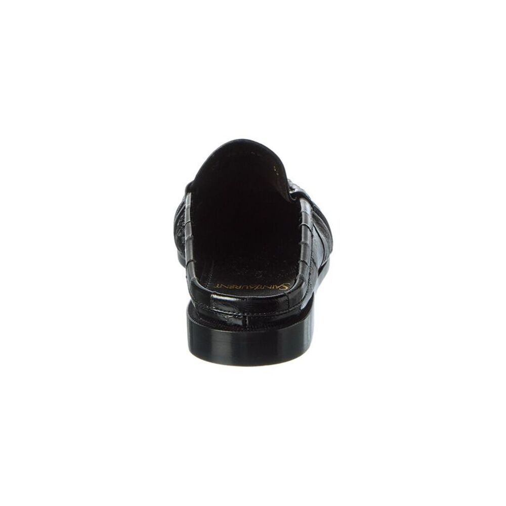 Saint Laurent Leather Loafer, Black - Picture 3 of 5